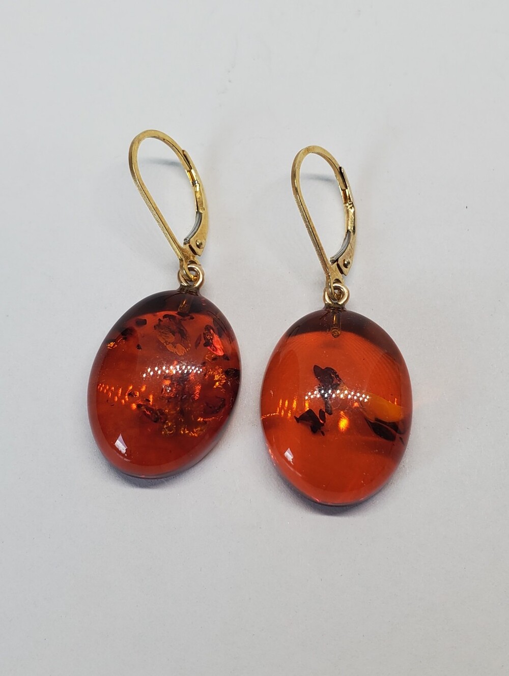 Baltic Amber 14k Gold Filled Dangle Earrings